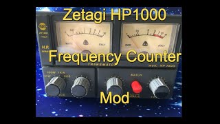 Zetagi HP1000  Frequency Counter Mod [upl. by Aoh]