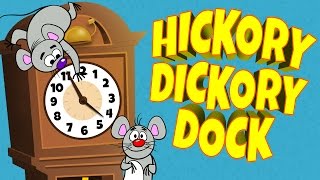 Hickory Dickory Dock ♫ Popular Nursery Rhymes with Lyrics ♫ Kids Songs by The Learning Station [upl. by Estell59]