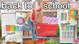 back to school shopping 2023 at target and haul [upl. by Ecinahc]