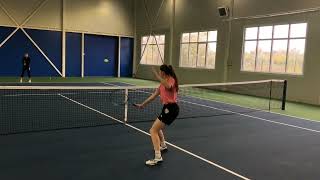 College Tennis Recruiting Video Fall 2023  Ekaterina Dziova [upl. by Akinom]