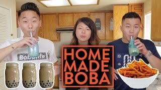 HOMEMADE ORGANIC BOBA RECIPES  Fung Bros [upl. by Enaek]