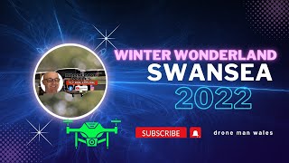 Swansea winter wonderland 2022 DroneManWales [upl. by Airdnassac856]