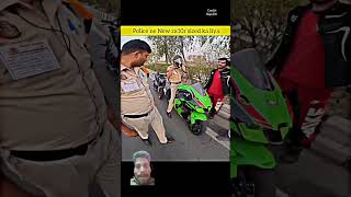 Police nay bahany say ride leli rider bikeride zx10r [upl. by Essirahc]