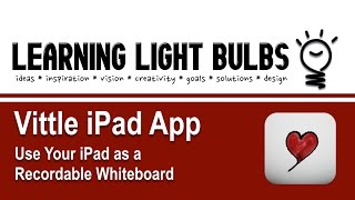 iPad Apps  Vittle Whiteboard Recording App for iPad amp iPhone Tutorial [upl. by Lertsek678]