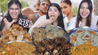 Guess the Bollywood Song Food Challenge  Golgappa Momos Dimsum Chocolate Momos Paneer Noodles [upl. by Cletis]