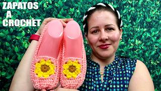 ZAPATILLAS A CROCHET PASO A PASO [upl. by Tarrah]