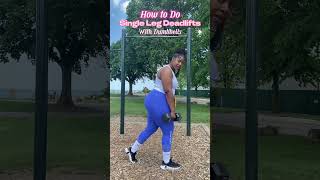 How to Do Single Leg Deadlifts faithandfitness fitnessmotivation fitness deadlift [upl. by Melantha]