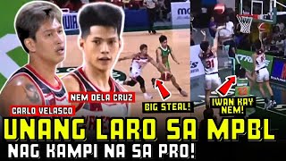 UNANG LARO NILA NEM AT CARLO SA MPBL NG MAGKAKAMPI GRABE IMPROVEMENT SOBRANG INIT NG LABAN [upl. by Atteoj298]