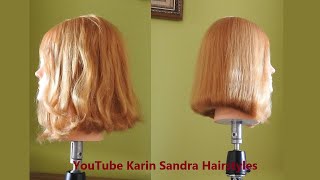 ALine Bob haircut tutorial  One Length Bob Haircut  Classic Lob haircut  Triangular Bob haircut [upl. by Yer267]