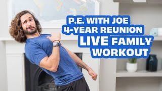 PE With Joe REUNION Family Workout  Quiz [upl. by Asiluj]