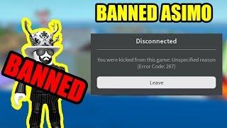 asimo3089 GETS BANNED FROM MAD CITY Roblox [upl. by Sakul930]