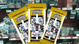 Unboxing 3 Panini Contenders Football hanger packs [upl. by Hayalat]