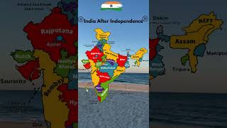 India After Independence map [upl. by Anoet732]