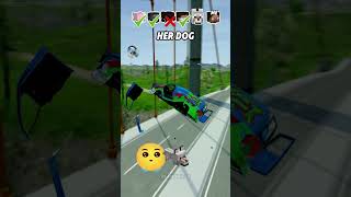 Help Me Get My Crush Attention In A Car Jump Challenge 😥 shorts beamngdrive [upl. by Moishe60]