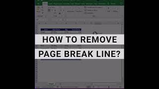 ⚡How to remove Page Break Line in Excel • Page Seup • Set Print Area😊⚡ [upl. by Eppillihp]