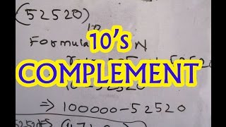 10s Complement with Example Problem  Learn 10s complement Tutorial [upl. by Yendor]