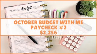 HOW TO BUDGET YOUR PAYCHECKS  OCTOBER BUDGET WITH ME  ZERO BASED BUDGET  PAYCHECK BUDGET [upl. by Yenttirb499]