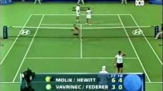 Federer amp Mirka vs Hewitt amp Molik part 7 [upl. by Ivatts162]