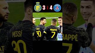 Messi Mabappe Ronaldo and Neymar 😱🤕😱 Al Nassr🆚️ Paris 34 Match highlights youtube shorts [upl. by Hildy]