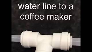 Coffee Maker Water Line Instructions [upl. by Nelo]