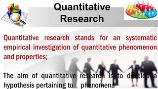 QUANTITATIVE RESEARCH [upl. by Addison]