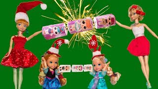 Elsa and Anna toddlers Christmas crackers [upl. by Nepets]