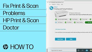 Fix Print and Scan Problems Using HP Print and Scan Doctor  HP Printers  HP Support [upl. by Nanette675]