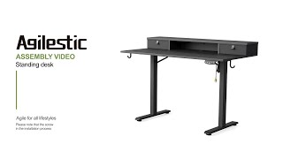 Agilestic Standing Desk with 2 DrawersAnimated Installation [upl. by Val]