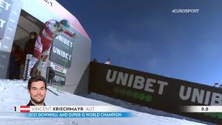 Vincent Kriechmayr  Downhill Saalbach 2021  Win [upl. by Hnil]