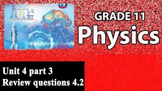 Grade 11 physics unit 4 Dynamics Review Exercise 42  New Curriculum [upl. by Hanni]