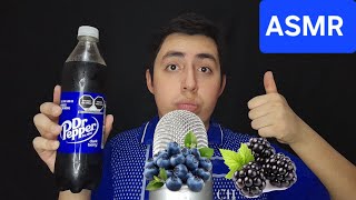 ASMR Probando La Nueva DR PEPPER DARK BERRY 💙🫐🍇🥃 [upl. by Reifnnej]