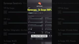 Levinho gyroscope sensitivity pubgsensitivitysettings2023 levinhosensitivity bgmi [upl. by Vookles]