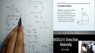 MODULE 6 part 3  Simple Strain StressStrain Diagram and Axial Deformation [upl. by Couhp570]