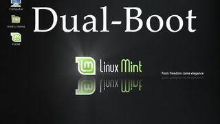 How to Install Linux Mint 15 Olivia Alongside Windows 7 [upl. by Haeckel88]