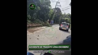 movilidad  se presentó accidente de tránsito loma del escobero un camión de argos [upl. by Kiona802]