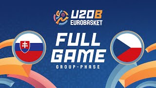 Group Phase  Slovakia v Czechia  Full Basketball Game  FIBA U20 Womens EuroBasket 2024 Div B [upl. by Hutner]