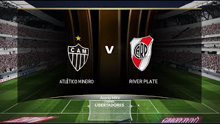 ATLÉTICO MG X RIVER PLATE LIBERTADORES PES 2017 PATCH 2025 [upl. by Arimihc]