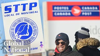 Global National Nov 16 2024  Strike could be detrimental to Canada Post as a business [upl. by Coy]