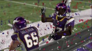 Madden 11 Vikings Super Bowl celebration [upl. by Brosy]