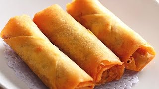 How to Make Vegetable Spring Rolls Recipe 春卷 CiCi Li [upl. by Doherty]