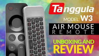 W3 Wireless Air Mouse Remote Ultra Thin  Unboxing And Review [upl. by Snook687]