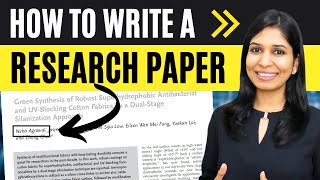 HOW TO WRITE A RESEARCH PAPER  Steps to writing a research paper  Research paper sections [upl. by Rochette]