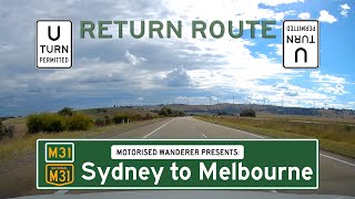 M31  Sydney to Melbourne  Victorian amp NSW M Routes  Casula to Thomastown  Real Time Driving 4K [upl. by Zelma]