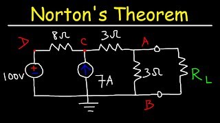 Nortons Theorem and Thevenins Theorem  Electrical Circuit Analysis [upl. by Prissie417]