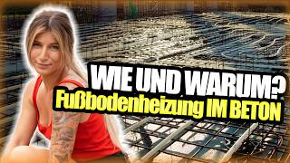 How to Fußbodenheizung IM BETON verlegen 🌡️🧱  mit Maurermeisterin Tschulique [upl. by Nodnyl]