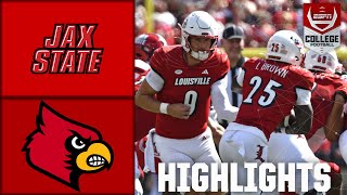 Jacksonville State Gamecocks vs Louisville Cardinals  Full Game Highlights  ESPN College Football [upl. by Bettine91]