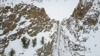 Telemark Skiing Terminal Cancer Couloir Ruby Mountains Nevada [upl. by Eirrej]