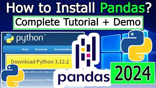 How to Install Pandas on Windows 1011  2024 Update  in Python 3122 [upl. by Kazimir]