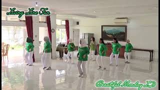 LIVING LINE FUN  Demo by Beautiful Monday Line Dance [upl. by Calvin]