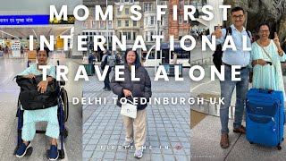 Vlog 32  Mummy in Edinburgh First International travel alone  Welcoming mom from India to UK [upl. by Lipcombe]